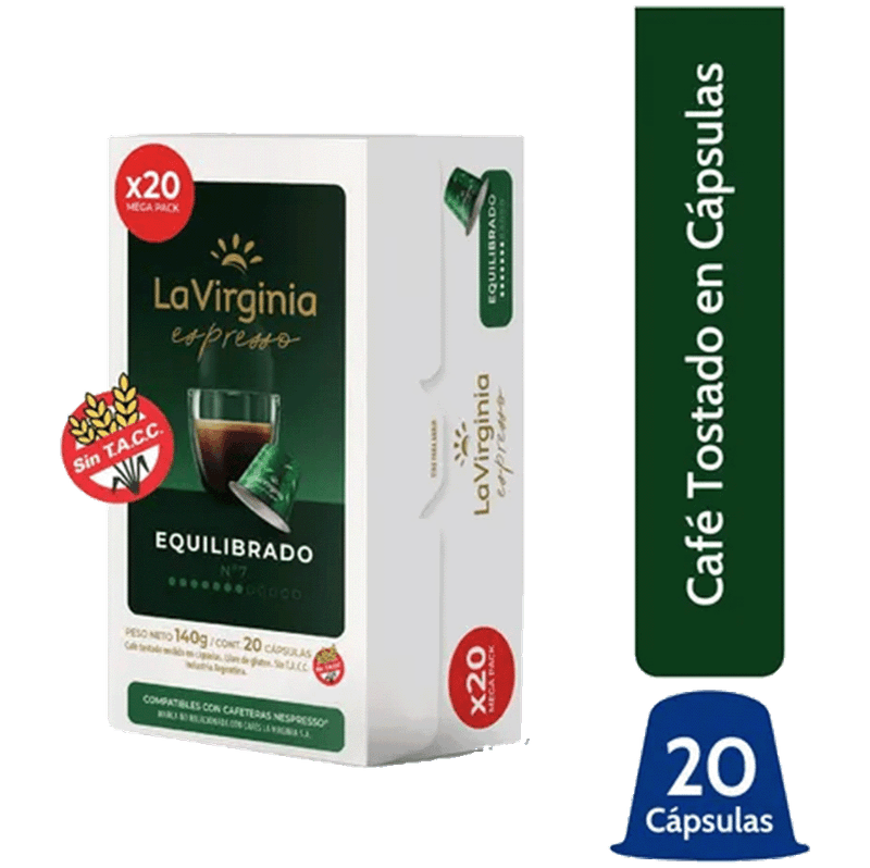 Capsula LA VIRIGINIA Equilibrado 20u