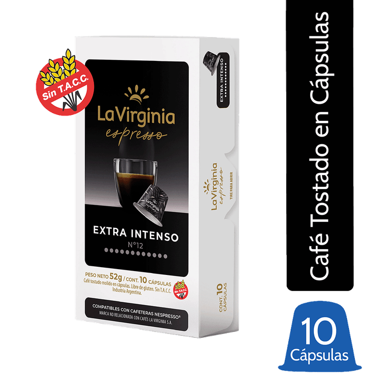 Capsula LA VIRGINIA Extra Intenso 10u