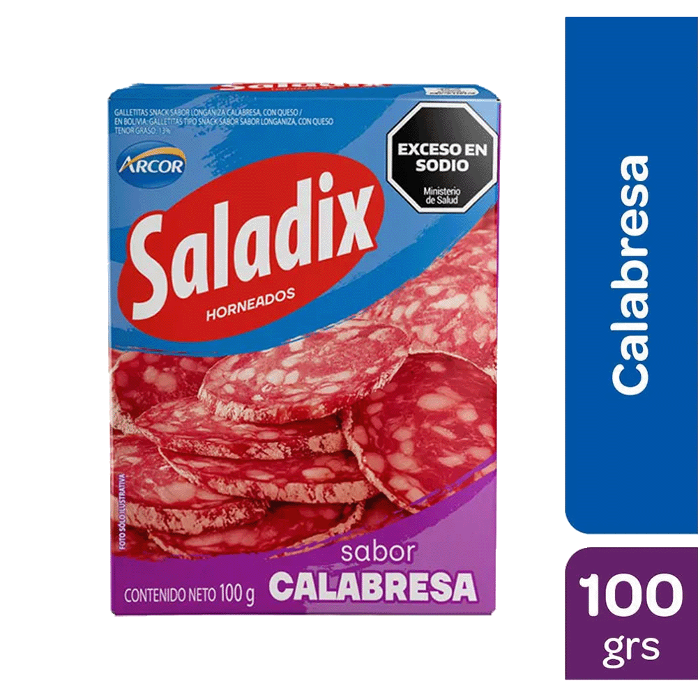 Galletitas Saladix Snacks Calabresa 100 gr