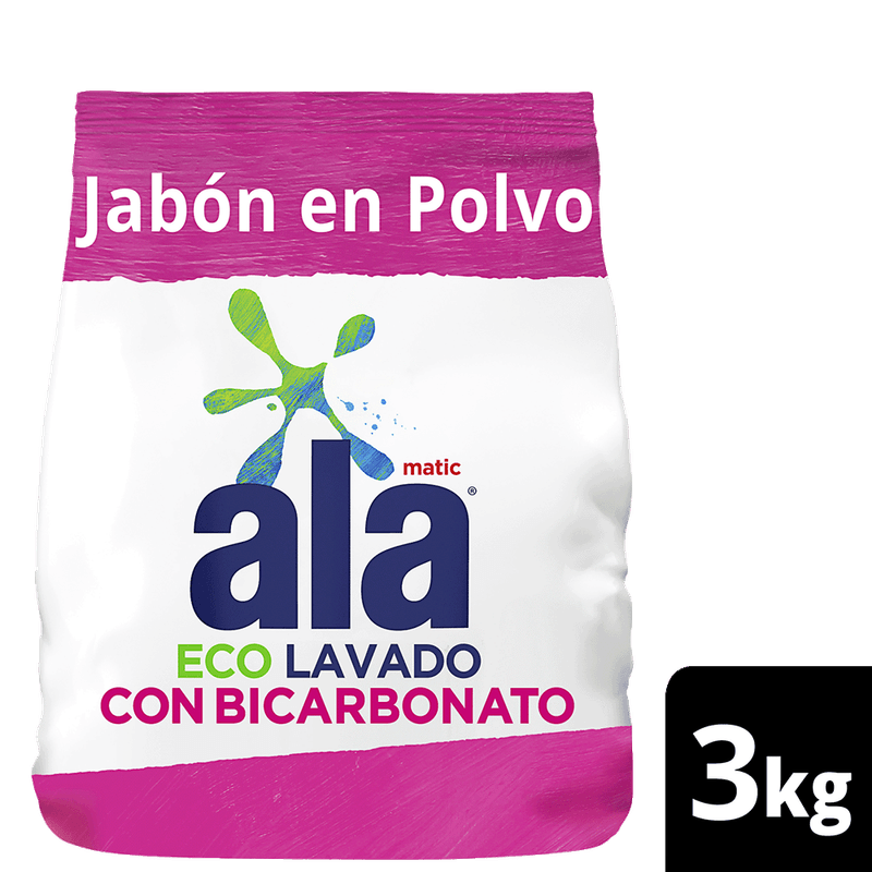 Jabón En Polvo ALA Matic Con Bicarbonato 3k