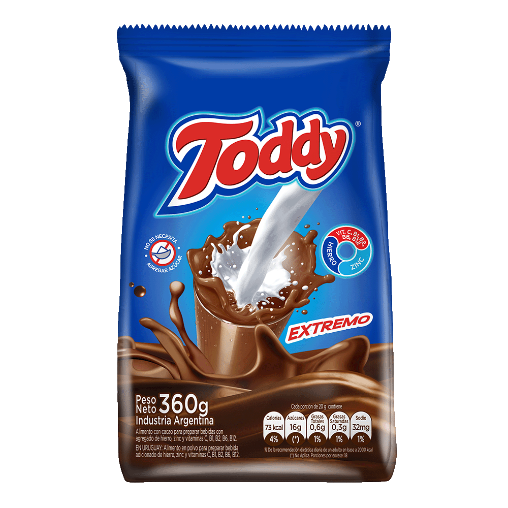 Cacao en Polvo Toddy Extremo 360 gr