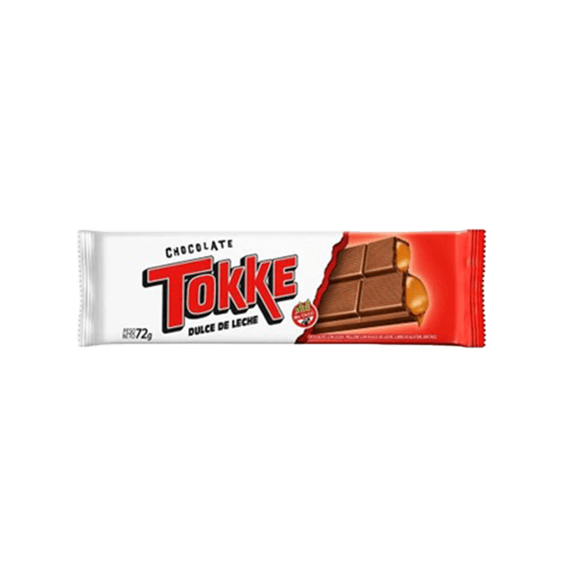 Chocolate TOKKE Con Dulce De Leche 72g