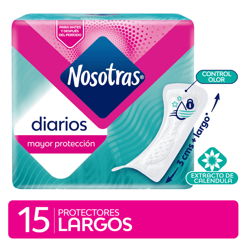 Protector Diarios NOSOTRAS Largos 15u