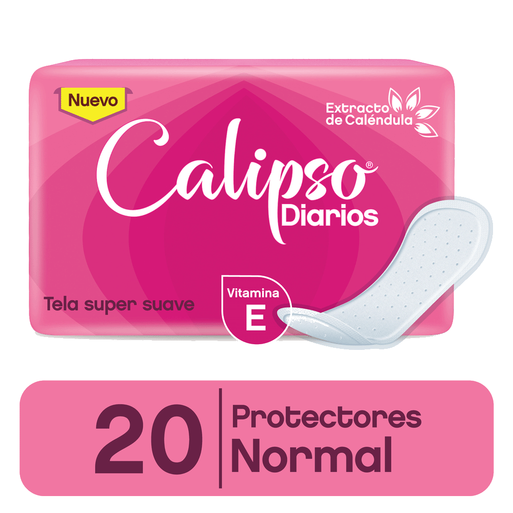 Protectores Diarios Calipso Normal con Calendula 20u