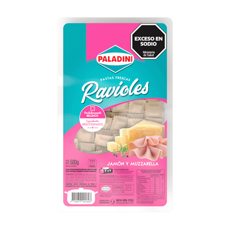 Ravioles PALADINI JamonMuzzarella 500g