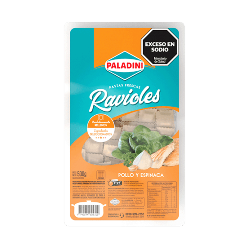 Ravioles PALADINI PolloEspinaca 500g