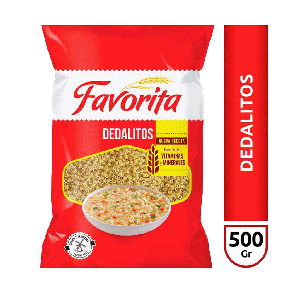 Fideos Dedalito Favorita x 500 gr