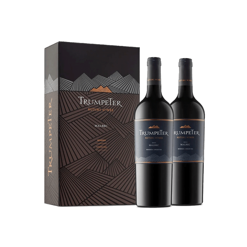 Vino TRUMPETER Estuche Malbec Carton 2u