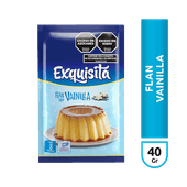 Flan EXQUISITA Vainilla Vitamina y Zinc 40g