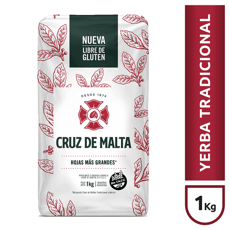 Yerba CRUZ DE MALTA Libre De Gluten 1k