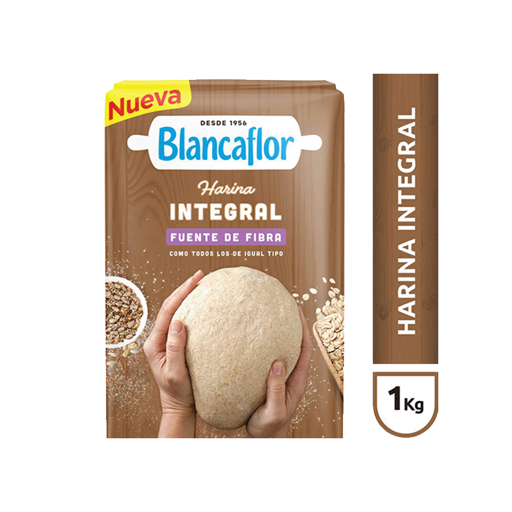 Harina Integral Fuente de Fibra Blancaflor 1kg