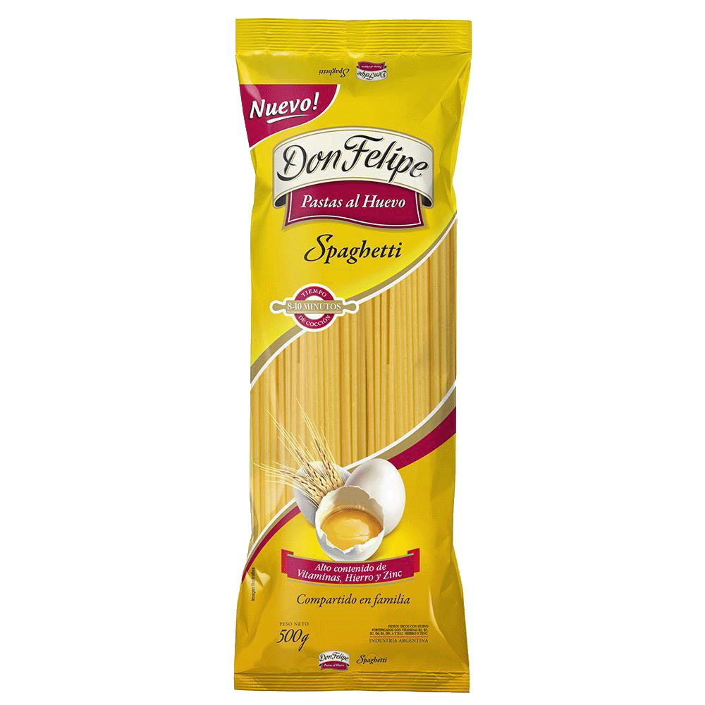 Fideos Spaghetti al Huevo Don Felipe 500 gr