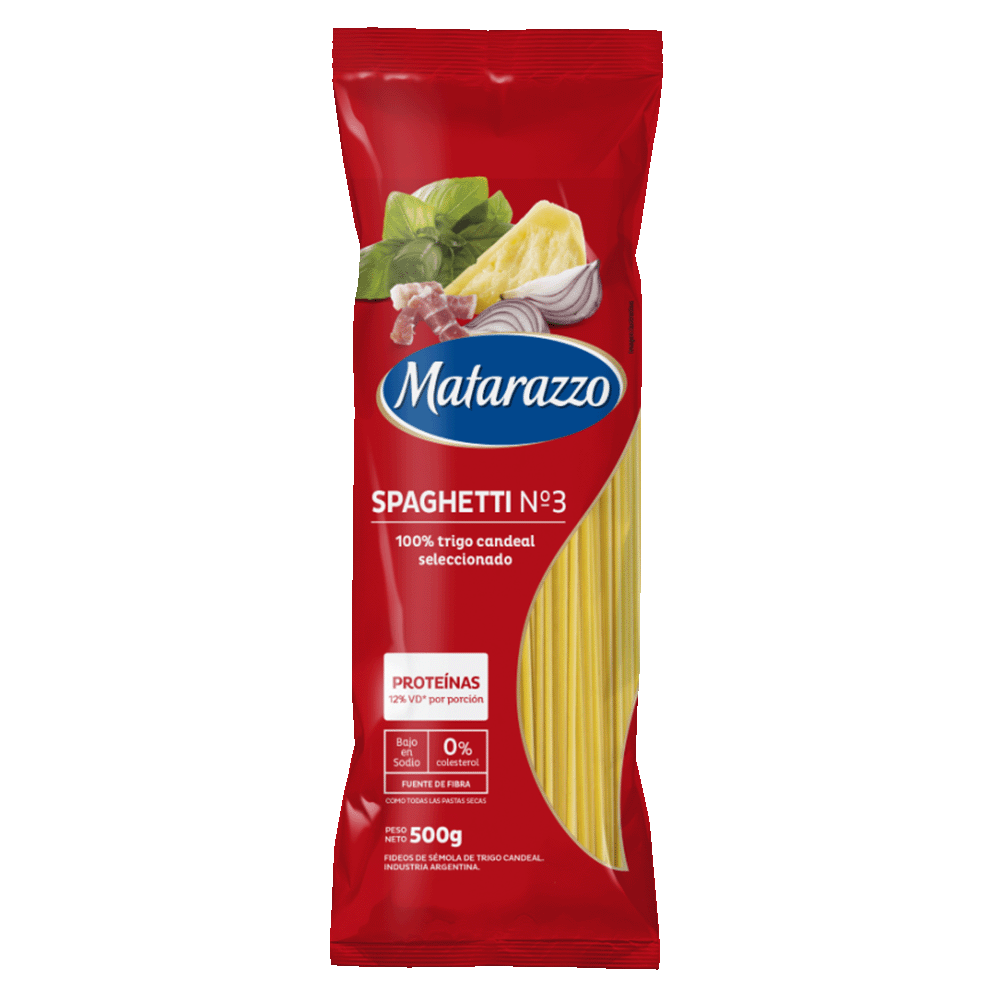 Fideos Spaghetti N3 Matarazzo 500 gr
