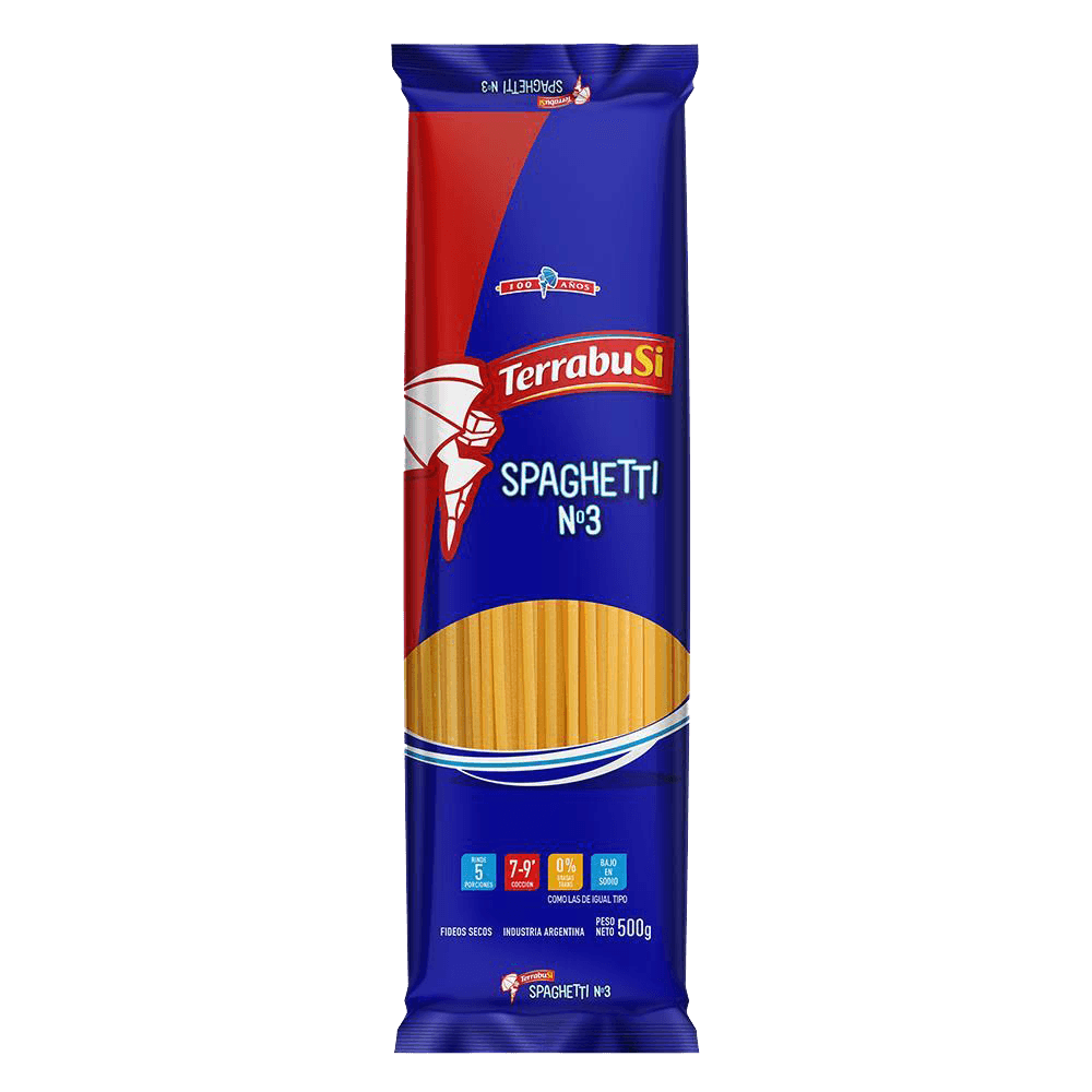 Fideos Spaghetti Terrabusi x 500 gr