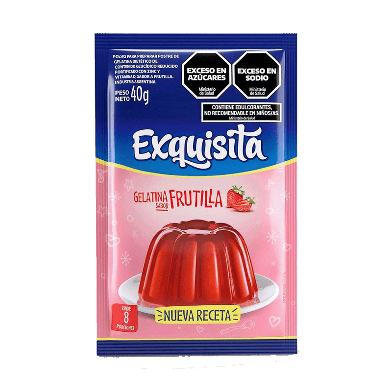 Gelatina EXQUISITA Frutilla 40g