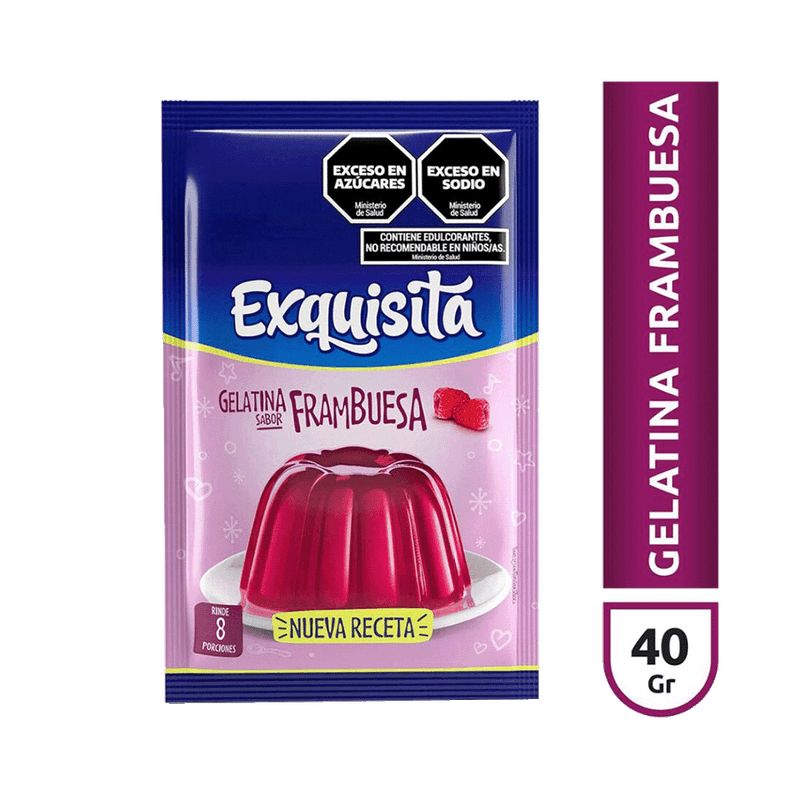 Gelatina EXQUISITA Frambuesa 40g