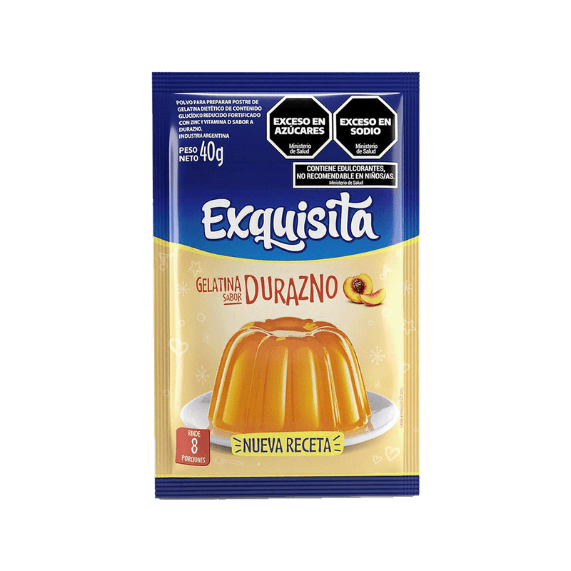 Gelatina EXQUISITA Durazno 40g