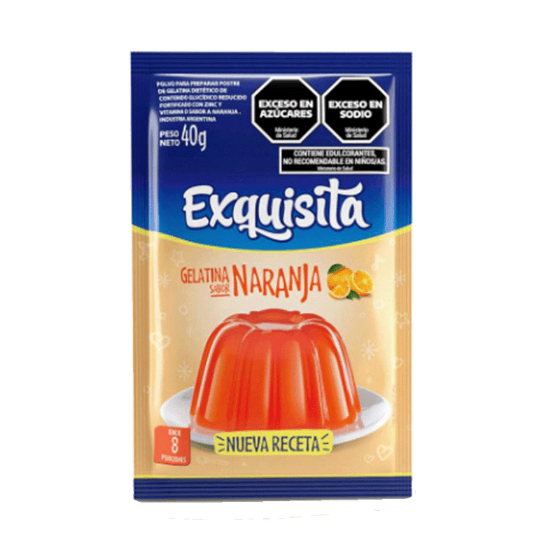 Gelatina EXQUISITA Naranja 40g