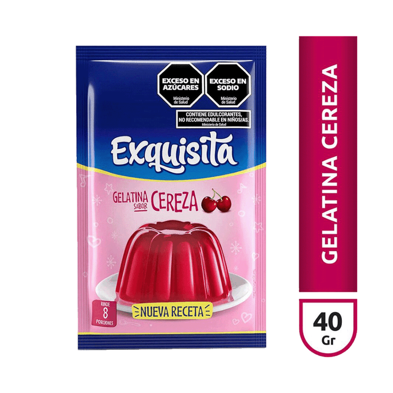 Gelatina EXQUISITA Cereza 40g