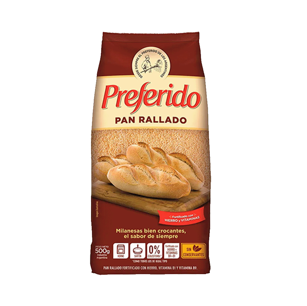Pan Rallado Preferido Fortificado 500 gr