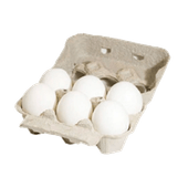 Huevos Blancos Envase Pasta 6u