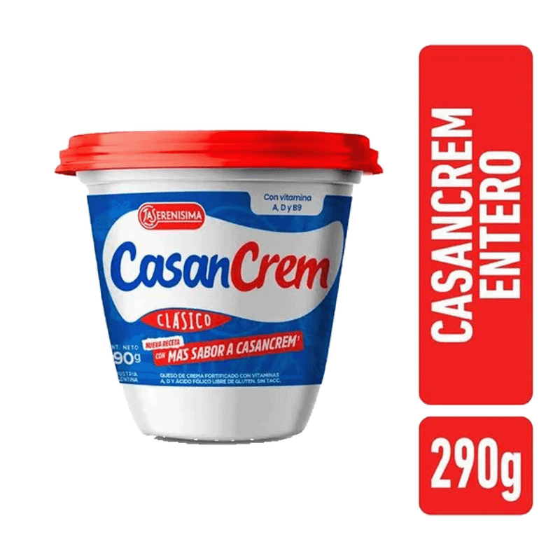 Queso CASANCREM Clasico Entero Pote 500g
