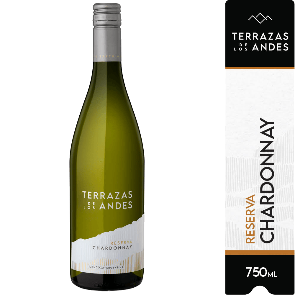 Vino Blanco Chardonnay Terrazas de los Andes Reserva 750 ml