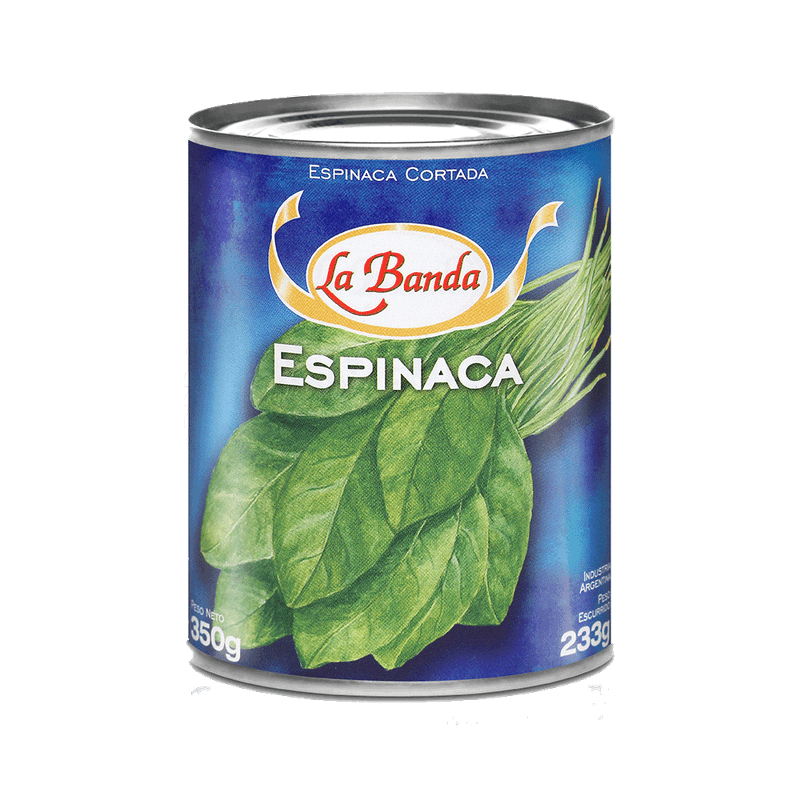 Espinaca LA BANDA Al Natural Lata 350g
