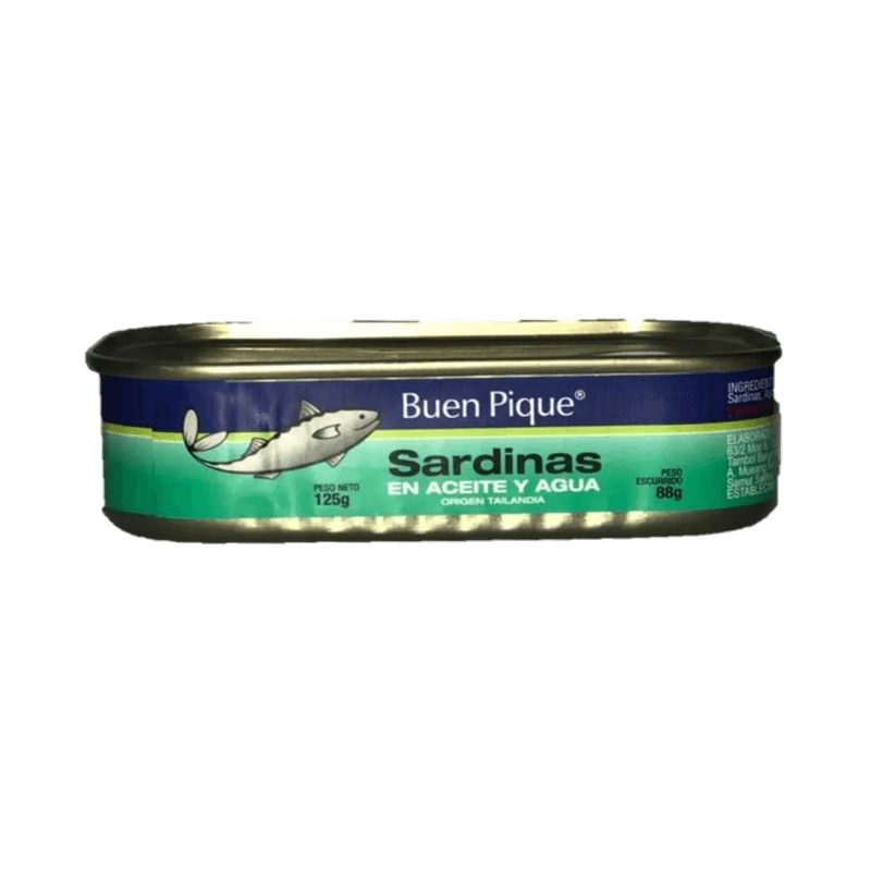 Sardinas BUEN PIQUE En Aceite y Agua 125g