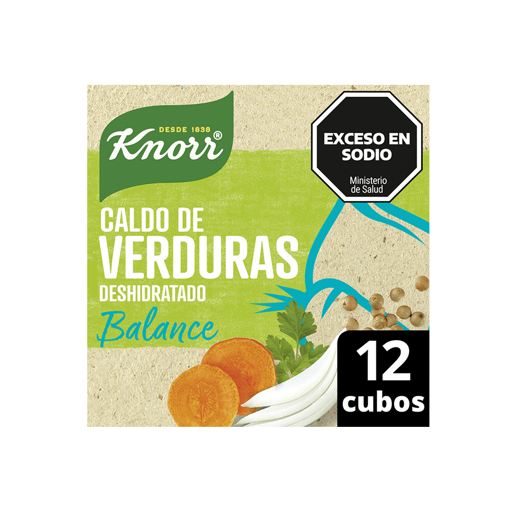 Caldo de Verduras Knorr Balance x 12 Cubos