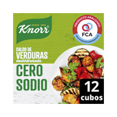 Caldo KNORR Verdura Cero Sodio 12u