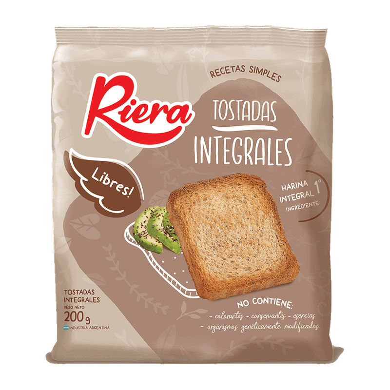 Tostadas RIERA Integrales 200g