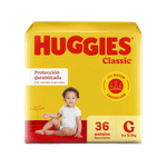 Pañales HUGGIES Jumbo Classic Grande 36u