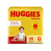 Pañales HUGGIES Jumbo Classic Grande 36u
