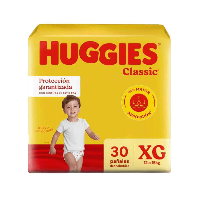 Pañales HUGGIES Jumbo Classic XG 30u