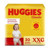Pañales HUGGIES Jumbo Classic XXG 30u