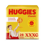 Pañales HUGGIES Jumbo Classic XXXG 28u