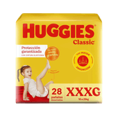 Pañales HUGGIES Jumbo Classic XXXG 28u