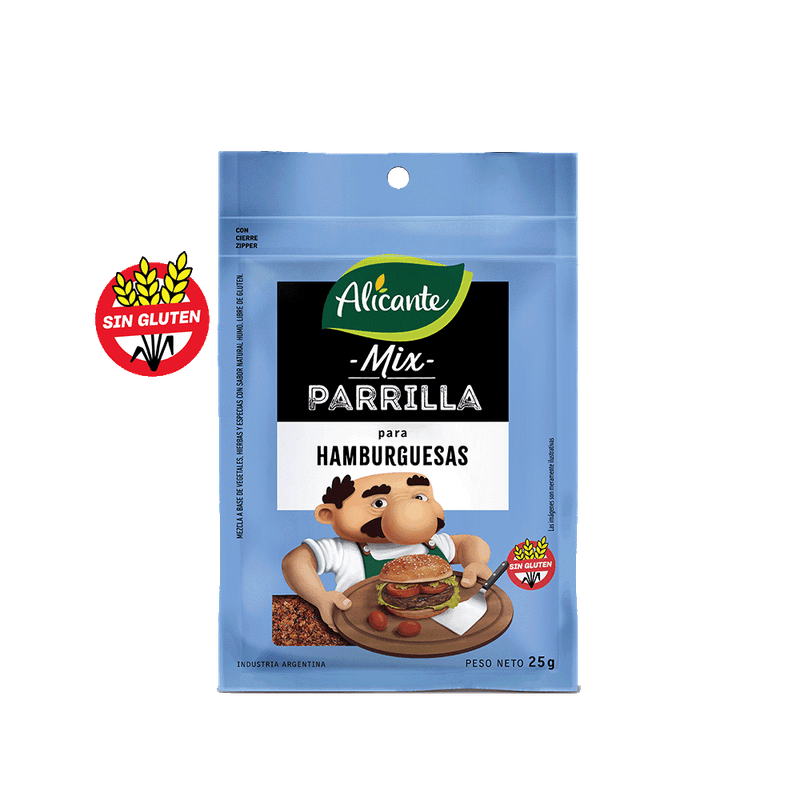 Mix ALICANTE Parrilla Para Hamburguesas 25g