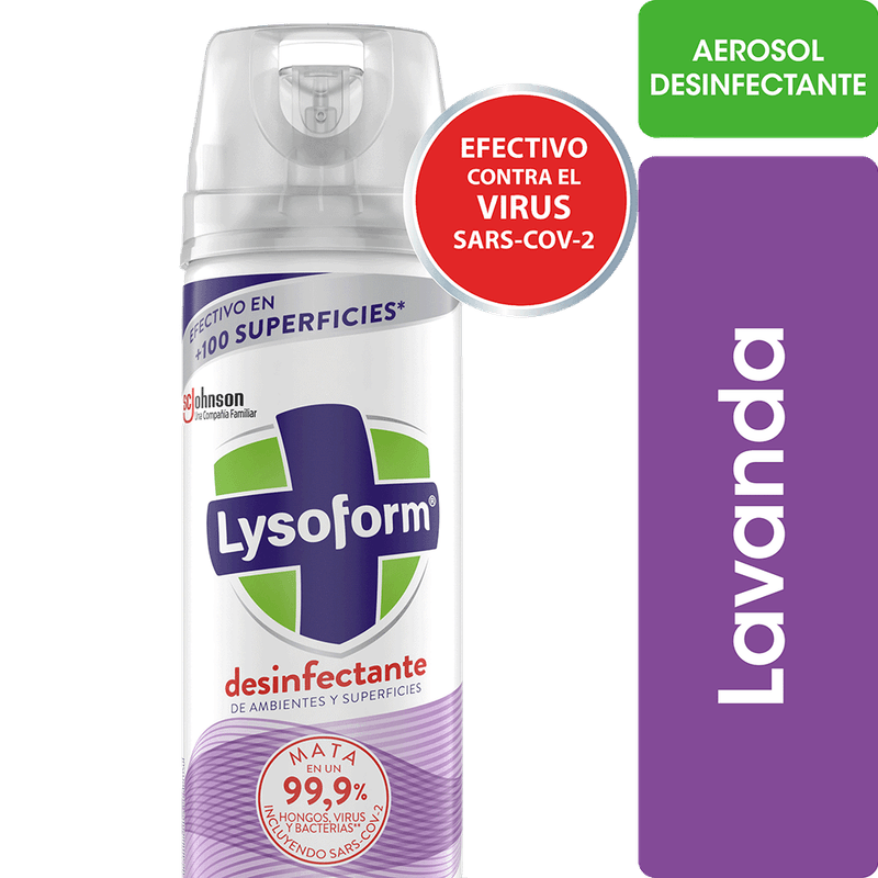 Desodorante  Ambiente LYSOFORM Aerosol Lavanda 285c