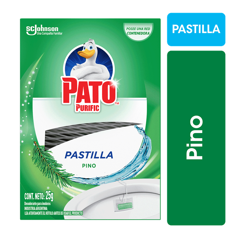 Desodorante Inodoro PATO Pastilla Pino 25g