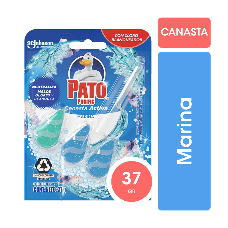 Desodorante Inodoro PATO Marina Canasta Activa 37g