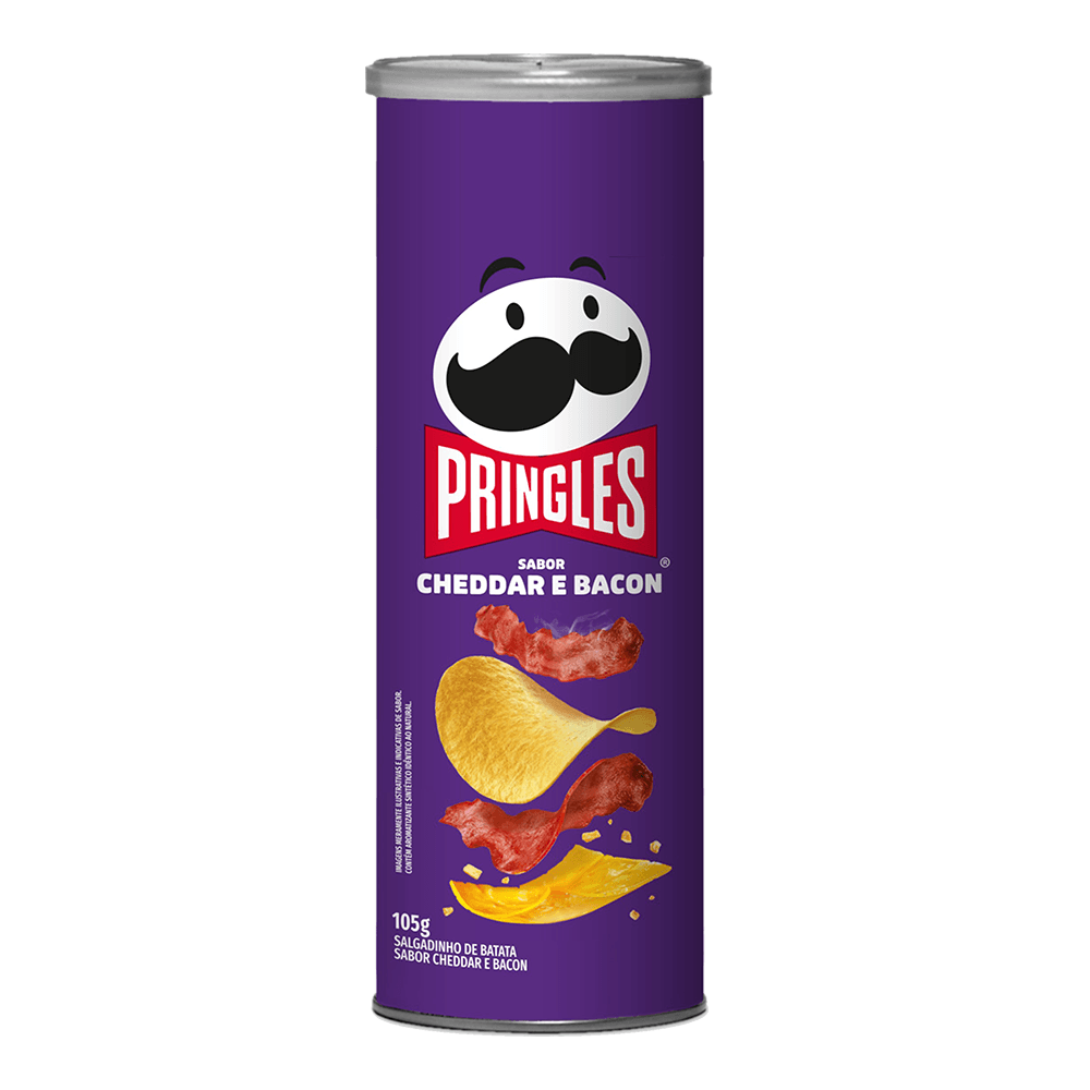 Papas Fritas Pringles de Chedar y Bacon 105 Grs