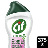 Limpiador Cremoso CIF Bioactive Jazmin y Rosas 375g