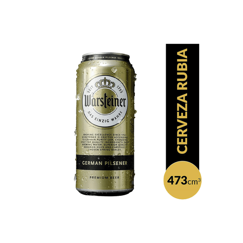 Cerveza WARSTEINER Lata 473cc