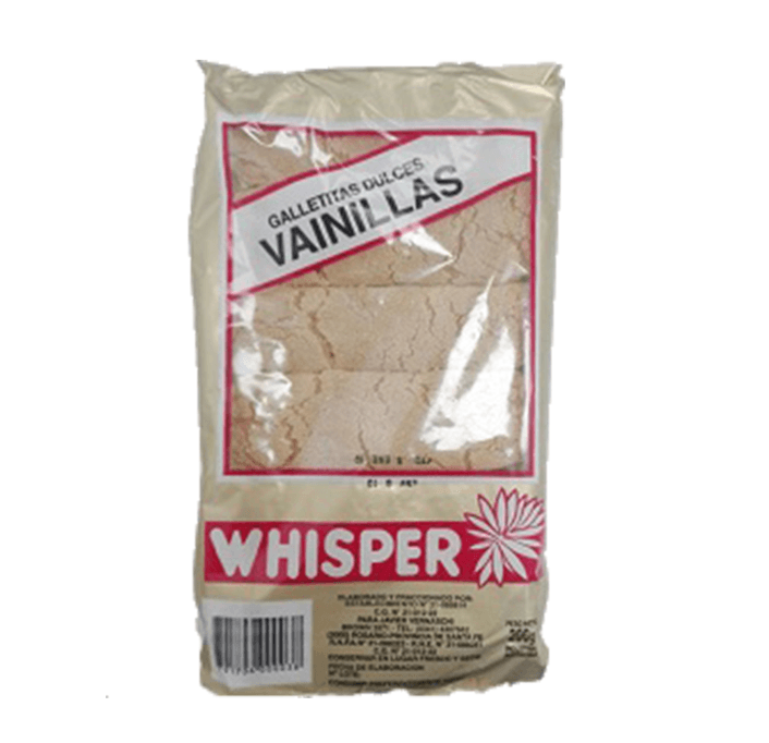 Vainillas Whisper x 200 gr