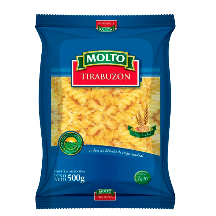 Fideos MOLTO Tirabuzon 500g