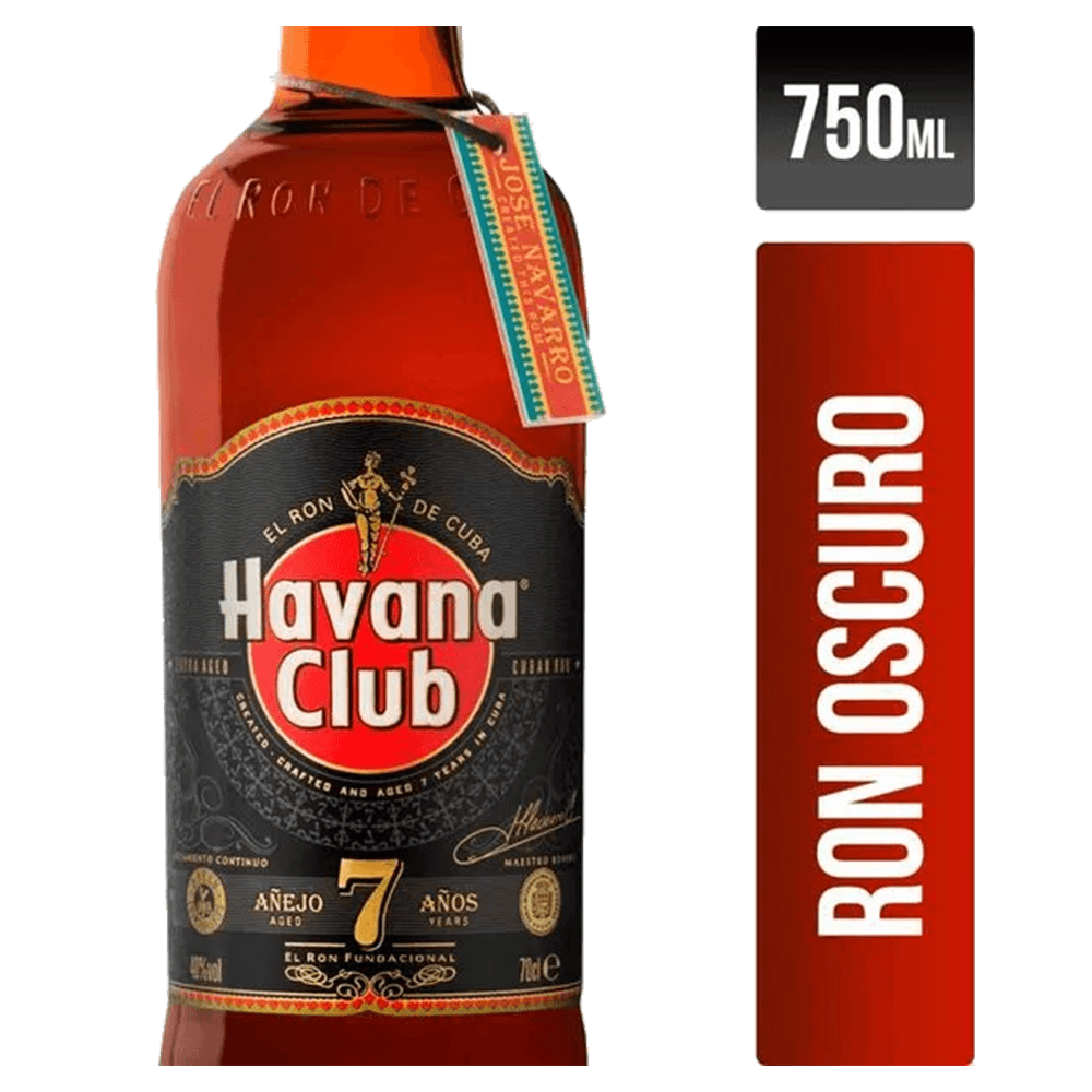 Ron Oscuro 7 Años Havana Club 750ml