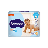 Pañales BABYSEC Ultrasoft M 68u