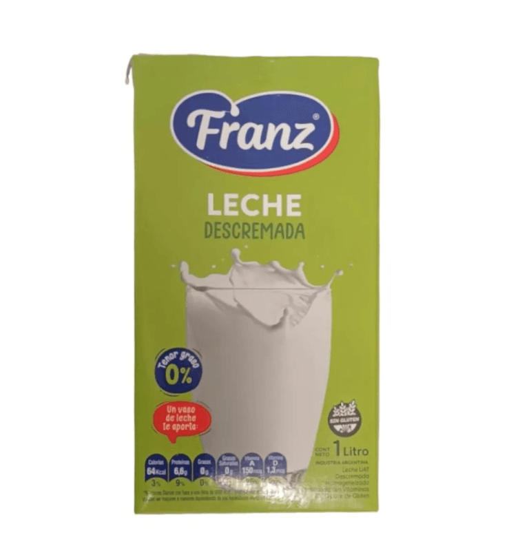 Leche FRANZ Larga Vida Descremada 1l
